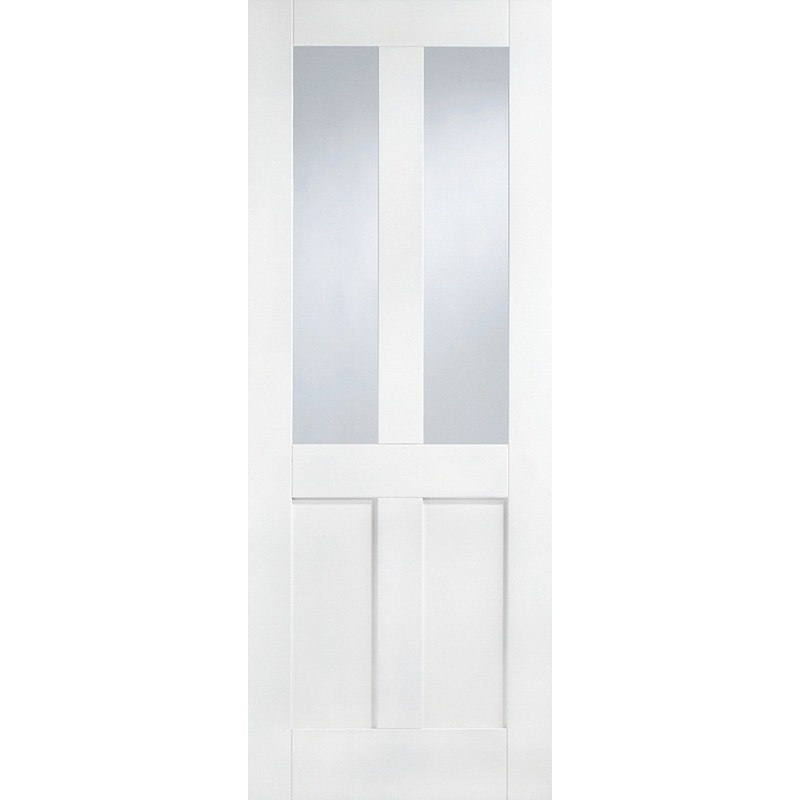 Internal Primed White London Glazed Solid Door